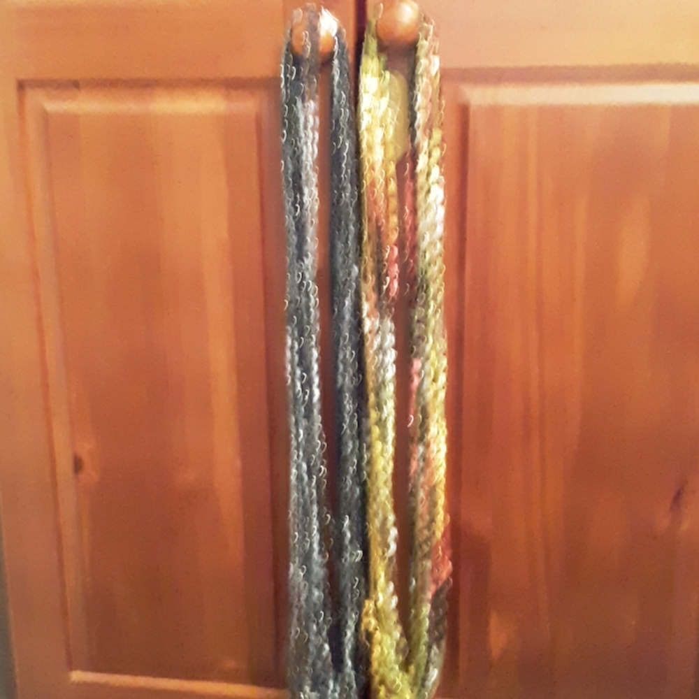 Two Glittery Scarves